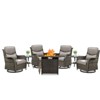 Gymojoy  Outdoor 5 Inch Gliders Chairs with Fire Pit Table Patio Funiture - 3 of 4