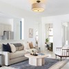 TOBILI 16" Modern Ceiling Light,Flush-Mount Fixture for Living Room,Bedroom or Dining Room,Easy Installation (Bulb Not Included) - 4 of 4
