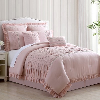Amrapur Overseas Inc. Modern Threads Antonella 8-Piece Pleated Comforter Set