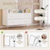 GustoWave Bedroom Dresser with 5 Drawers & LED Lights, 47 in Wide Chest of Drawers, Freestanding Storage Organizer with Gold Legs - 4 of 4