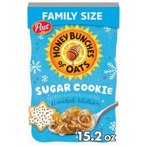 Post Honey Bunches of Oats Sugar Cookie Breakfast Cereal - 15.2oz - 1 of 4