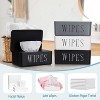 3 Pack Baby Wipes Dispenser Holder, Refillable Wipe Container for Bathroom Office and Car Storage - 4 of 4
