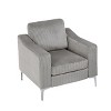 Modular Corduroy Sectional Sofa with Armrests - Convertible Lounge Couch, Easy Assembly & Customizable Layout for Living Room - 3 of 4