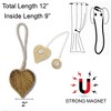 Evideco French Home Goods Magnetic Wooden Heart Curtain Tiebacks – Easy to Use, No Installation Needed - image 3 of 4