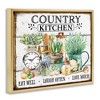 Stupell Industries Country Kitchen Still Life Black Framed Floater Canvas Wall Art - 3 of 4