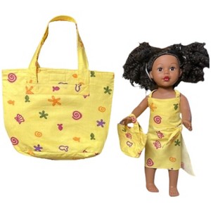 Doll Clothes Superstore Handmade Matching Outfit and Tote Set for 18 Inch Girl Dolls and Children - 1 of 4