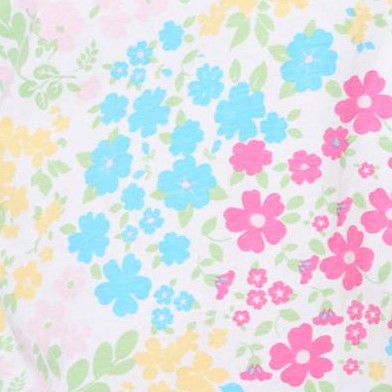white multi floral