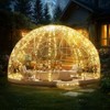 VEVOR Garden Dome Igloo Tent House, 12 FT Dome Tent, Upgraded Garden Igloo with PVC Transparent Cover and Window for Patio, Dining Backyard, Party - 2 of 4