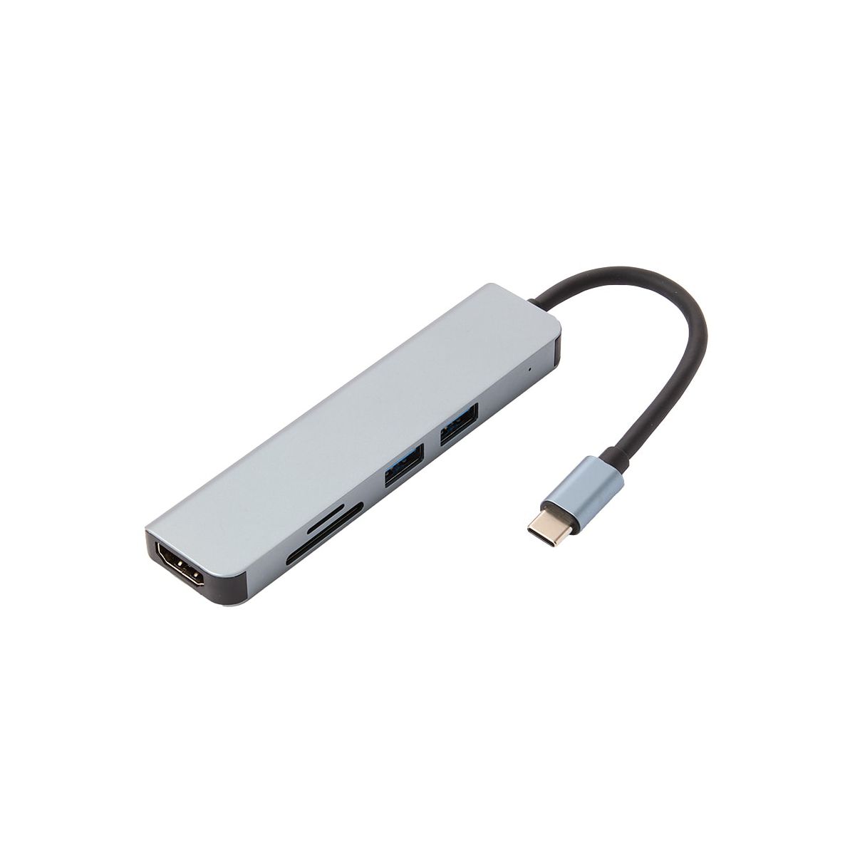The Lakeside Collection USB-C Hub 5-In-1 Compact Durable Design With HDMI TF/SD Card Readers - - thumbnail 3