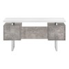 NicBex 60" Modern Computer Desk with Reversible Left/Right Setup 2 Storage Drawers & File Drawer Metal for Home Office, Laptop/Work - 2 of 4