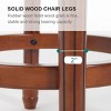 TIRAMISUBEST Bar Stools with Back,Cow top Leather Wooden Bar Stools - 2 of 4