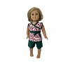 Doll Clothes Superstore Flower Short Set Fits Our Generation American Girl And My Life Dolls - 3 of 4