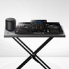 VEVOR DJ Table Stand, 32" x 20" Portable DJ Laptop and Controller Stand, Lightweight DJ Desk DJ Booth Adjustable Height DJ Stand, Black - 2 of 4
