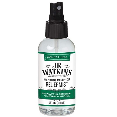 JR Watkins Menthol Camphor Relief Mist 4 Oz