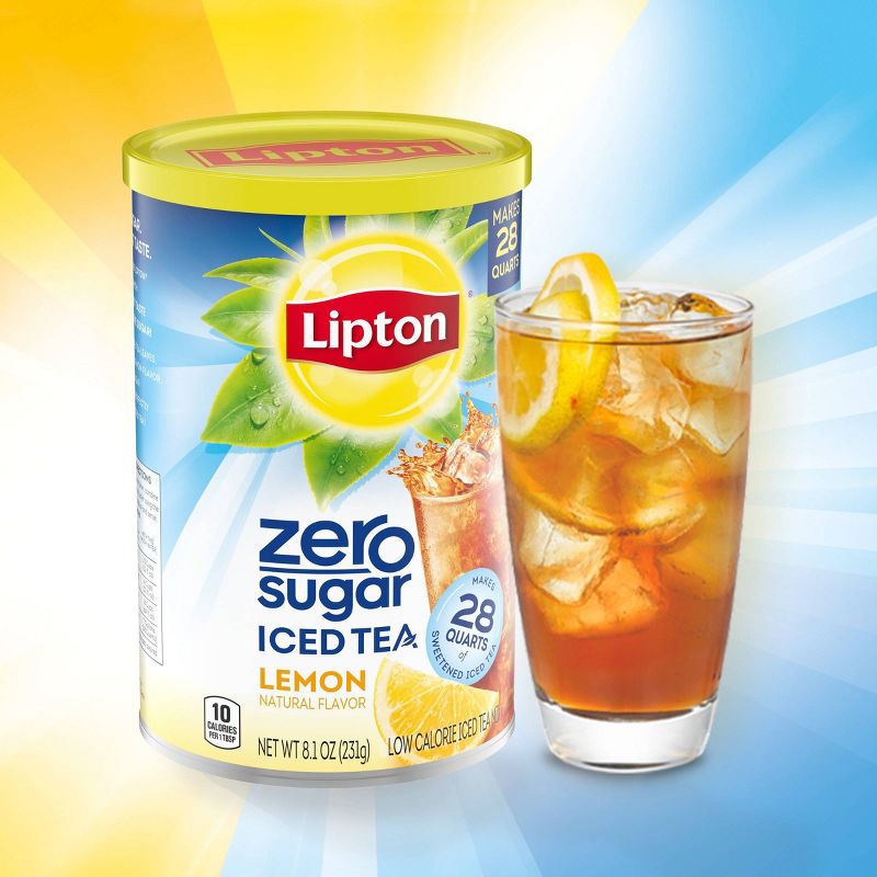 Lipton Zero Sugar Lemon Iced Tea Mix - 8.1oz, 5 of 8