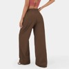 Coolmee Women Casual High Waisted Straight-Leg Cotton Wide Leg Pants Flowy Business Work Loose Pants With Pockets - 2 of 3