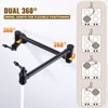 WOWOW Wall Mounted Pot Filler Faucet with Double Joint Swing Arms in Brushed Nickel - 4 of 4
