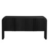 MDF Console Table with Painted Finish, 4 Doors, Adjustable Shelves and Pine Frame, Stylish Entryway Cabinet - 3 of 4