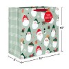 15" Jumbo Square Christmas Gift Bag Santa's Face - 3 of 4