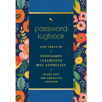 Password Logbook (Hip Floral) - by  Editors of Rock Point (Hardcover)