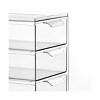 mDesign Plastic Stackable 3-Drawer Kitchen Storage Organizer - Clear - 4 of 4