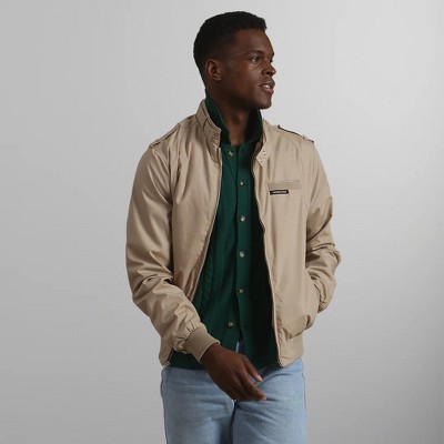 Мужские куртки Members Only Men's Classic Iconic Racer Bomber Jacket - Khaki - Large — фото 2