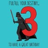 Girl's Star Wars Darth Vader Have a Great 3rd Birthday T-Shirt - 2 of 4