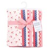 Hudson Baby Infant Girl Flannel Burp Cloth 12pk, Cherry Sweet, One Size - 2 of 4