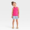 Toddler Girls' Striped Ribbed T-Shirt - Cat & Jack™ - 4 of 4