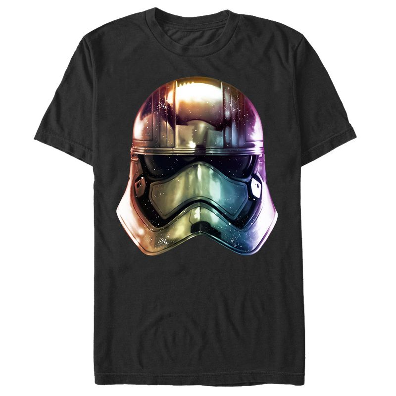 Men's Star Wars The Force Awakens Captain Phasma Galactic Helmet T-Shirt, 1 of 5