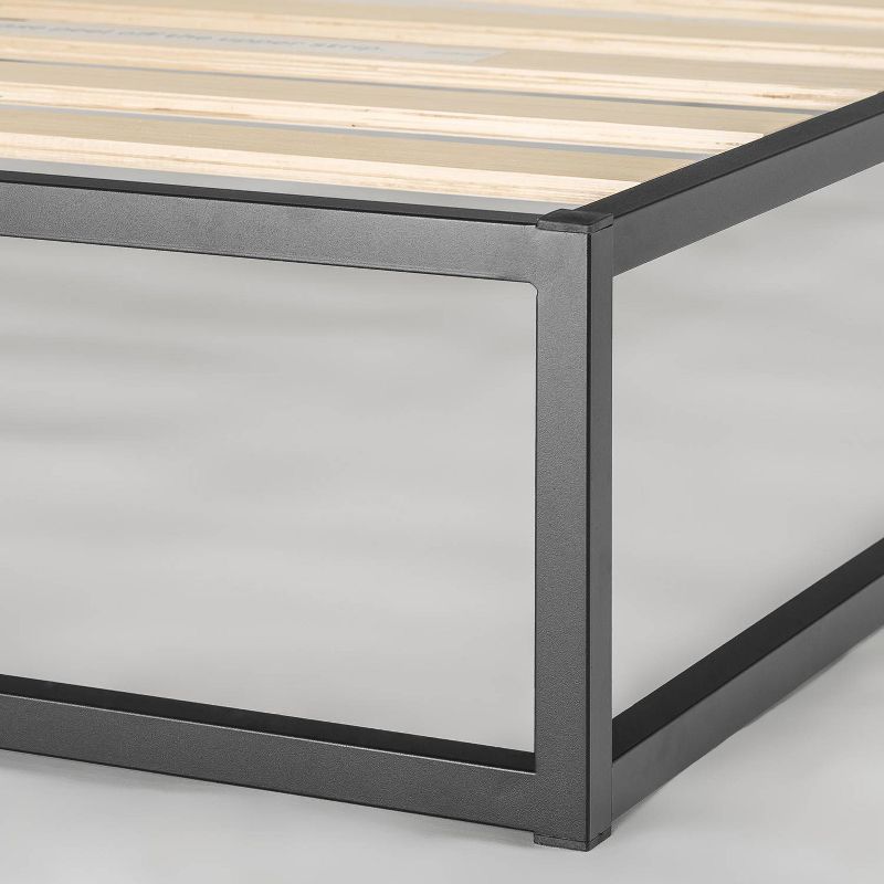 10" Modernista Metal Platform Bed Frame Black - Mellow, 4 of 9