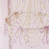 Jollity & Co - Pink Beaded Decorative Chandelier - Pack of 1 - 3 of 3