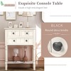 TIRAMISUBEST Narrow Console Table, Slim Sofa Table Entryway Table with 3 Storage Drawers and Bottom Shelf for Living Room - 3 of 4