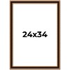 PosterPalooza | Weathered Gold Picture Frame - UV Acrylic, Foam Board Backing, Hanging Hardware - 2 of 4