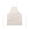 Unique Bargains Christmas Aprons Linen Beige Red Green 21.65"x26.77" 1 Pcs - 4 of 4