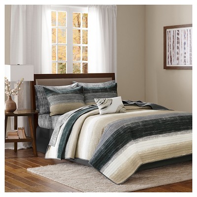 Seth Striped Complete Multiple Piece Coverlet Set (Twin) 6-Piece