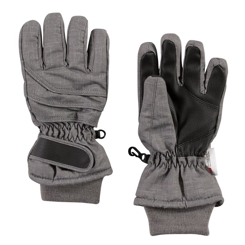 Hudson Baby Unisex Snow Gloves, Heather Charcoal, 1 of 4