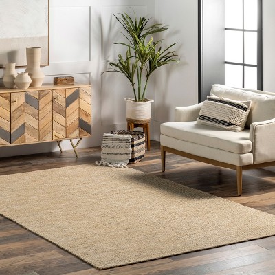 Nuloom Alessi Hand Woven Cotton Indoor Area Rug, 8' 6" x 11' 6", Beige