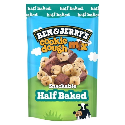 Ben & Jerry's Cookie Dough & Fudge Brownies Frozen Half Baked Chunks ...