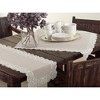 Saro Lifestyle Embroidered Design Placemat, 14"x20" Oblong, Natural (Set of 4) - 4 of 4