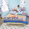 Everyday Kids Mermaid Twin/Full Size Bed Comforter with Dump Trucks and Bulldozers;  All Season Orange, Yellow and Blue Comforter - 3 of 4