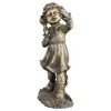 Northlight 18" Distressed Gray Girl with Cell Phone Solar Powered LED Lighted Outdoor Patio Garden Statue - 4 of 4