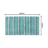 Home Weavers Glamour Collection 100% Polyester Microfiber Bathroom Rug, Non Slip Bath Mat Water Absorbent Soft Microfiber Shaggy Mat Machine Washable - 3 of 4