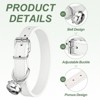 Unique Bargains Dog Collar with Bell Adjustable Buckle PU Leather Dog Collars - 3 of 4