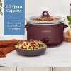 Crock-Pot 4.5qt Slow Cooker Lambrusco Red: Ceramic Stoneware Pot, 3 Settings, Dishwasher-Safe, Tempered Glass Lid - 4 of 4