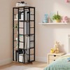 360° Rotating Bookshelf, 4-Tier Spinning Shelf w/Metal Frame (15.75"x54") - 2 of 4