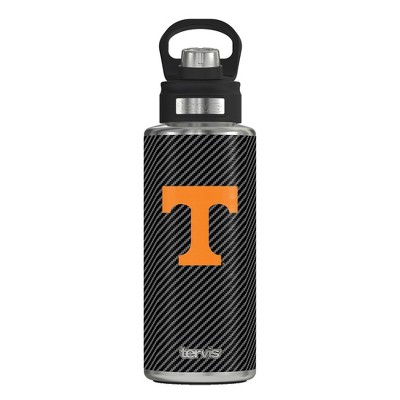 NCAA Tennessee Volunteers 32oz Carbon Fiber Stainless Steel Water Bottle