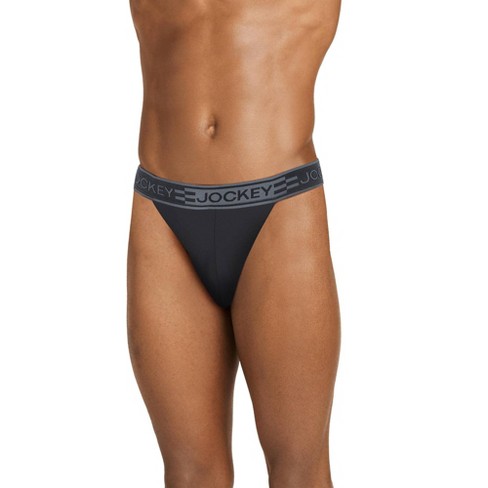 Jockey Men's Sport Cooling Mesh Performance String Bikini L Black : Target