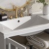 NicBex Modern Freestanding Vanity Cabinet with Tempered Blurred Glass Doors, Industrial Bathroom Vanity with Ceramic  Sink & Matte Black Hardware - 4 of 4