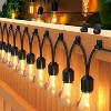 LunaLulinlk Outdoor String Lights Hangers, Christmas Light Clips, Lights Hanger Hooks for Hanging Christmas Light 38 Pack, Black - 2 of 4